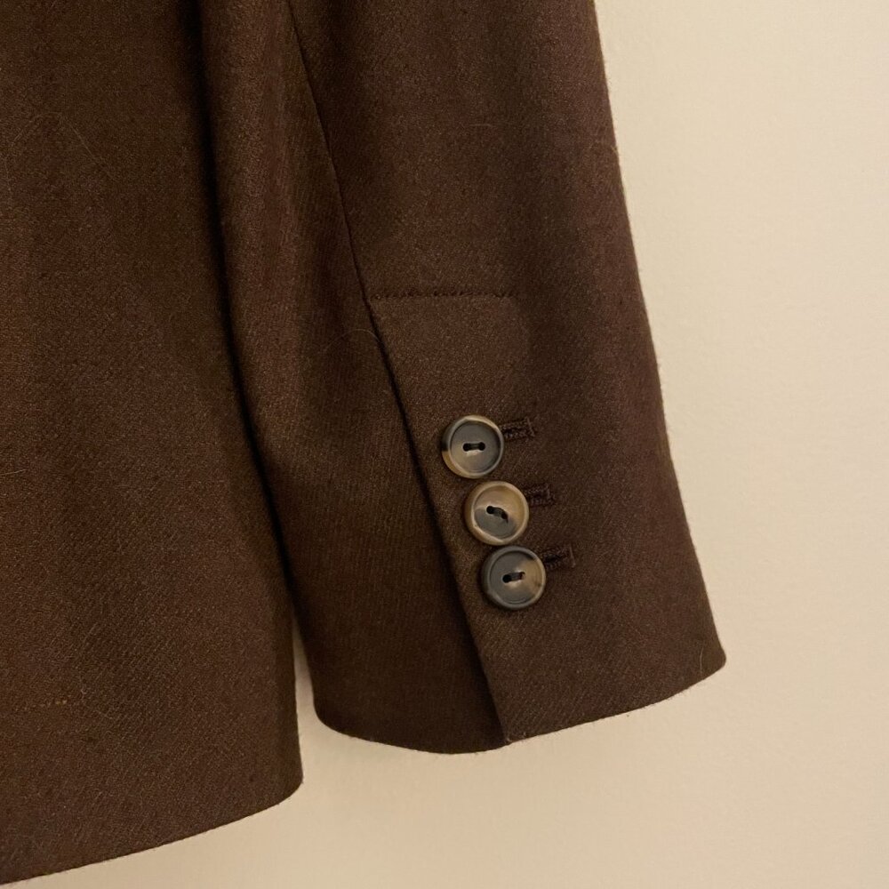 Vince Double-Breasted Blazer in Hickory, Size 6, Excellent Condition - Picture 10 of 12